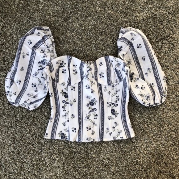 Reformation Tops - Reformation Marzo Top in Roquefort